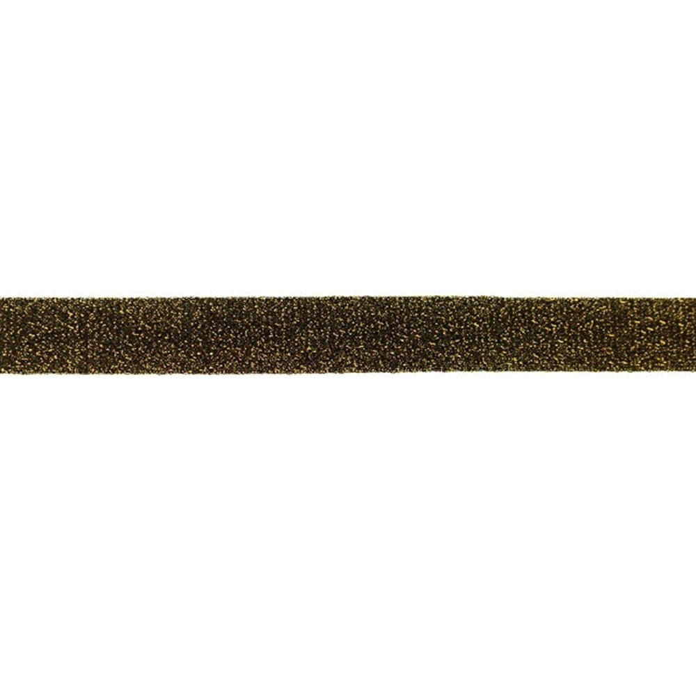 Bias Glitterbånd 2 cm - Choco - Dekorationsbånd - Øvrige, Bånd & dekorationsbånd, Tekstilbånd & snor