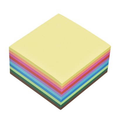 Ark för vikning - Tangrami 7,5 x 7,5 - 500 ark / 70 g / m² 10 färger / blandade