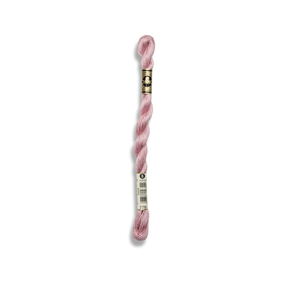 DMC Pearl Cotton Art. 115/5, 778 Very Light Antique Mauve - Broderigarn, Garn, Sticka & virka