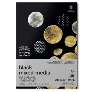 Ritblock - Winsor & Newton - Black Pad Mixed Media - A4