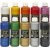 Tekstilfarge - blandede farger - perlemor - 10 x 250 ml