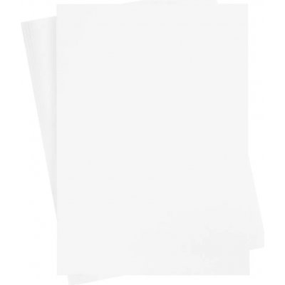 Farget papp - hvit - A2 - 180 g - 10 ark