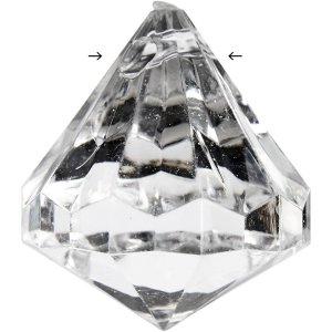 Prismer akryl 27x30 mm transparente 8 stk.