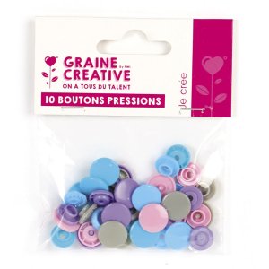 Set med 10 plastknappar i pastellfärger, storlek 20 (12,2 mm) Set med 10 plastknappar i pastellfärger, storlek 20 (12,2 mm)