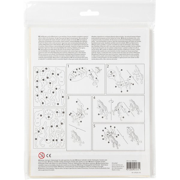 3D konstruktionsfigur - lejon 3D konstruktionsfigur - lejon