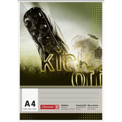 Ritblock - A4 100g (75 sidor) - kick off