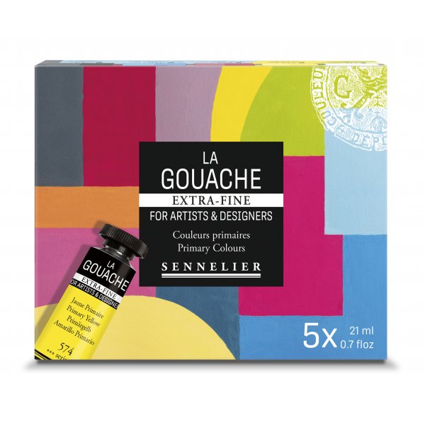 Gouachefrg Sennelier X-Fine Set 5x21ml
