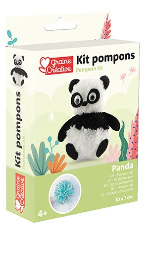 Gör-det-själv-kit för pompom panda Gör-det-själv-kit för pompom panda