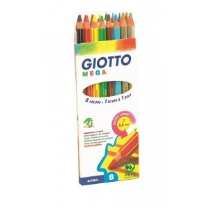 Farveblyanter Giotto Mega - 8-pak