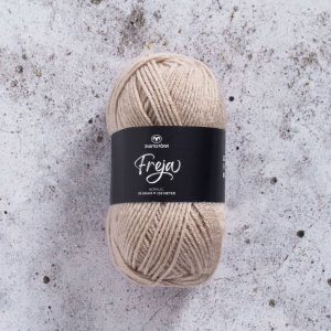 Freja garn 50 g - Mrk Beige