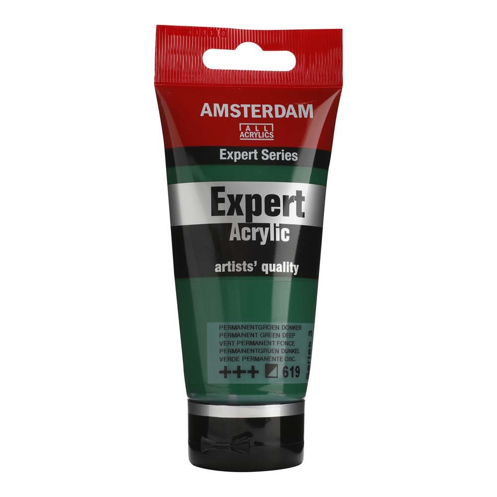 Amsterdam Acrylic Expert - 75 ml -Permanent Green Deep - Akrylfarver, Kunstnerfarver