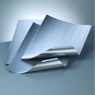 Aluminiumfolie cutouts 20 x 30 cm / 0,30 - silver / silver 2 ark