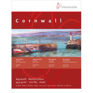 Akvarellblokk Hahnemhle Cornwall 450 g Grov