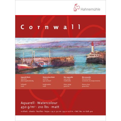 Akvarellblokk Hahnemhle Cornwall 450 g Grov