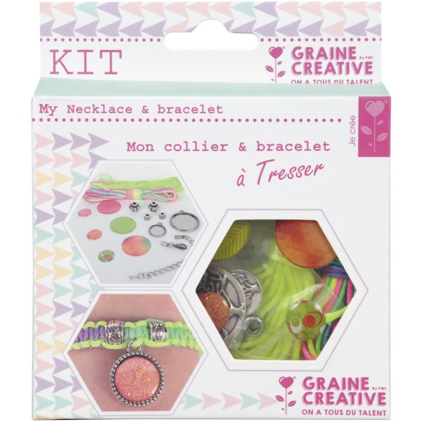 Armbands- och halsbandspaket i creacord 11 x 13 cm Armbands- och halsbandspaket i creacord 11 x 13 cm