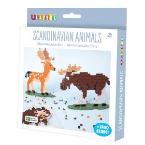Pärlset Skandinaviska Djur - Komplett pysselset Pärlset Skandinaviska Djur - Komplett pysselset