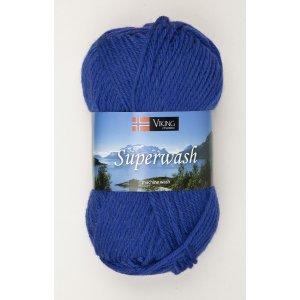 Viking garn Superwash 50 g Koboltbl (125)