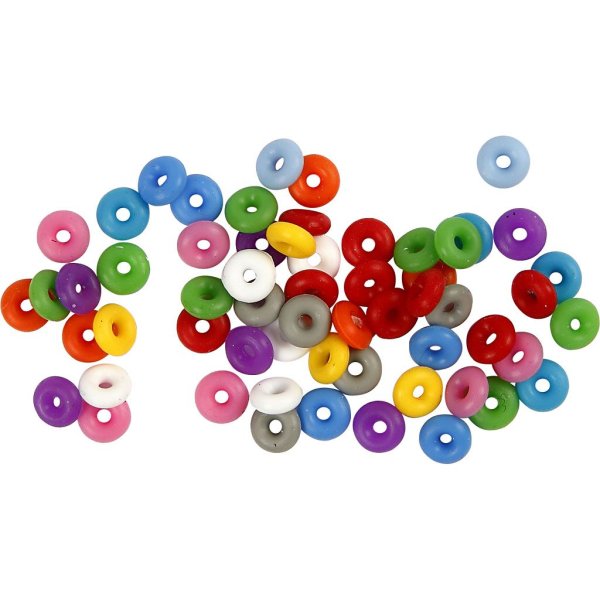 Silikone propringe blandede farver 48 stk. Silikone propringe blandede farver 48 stk.