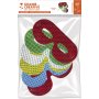 Set med 6 holografiska masker med vargmotiv Set med 6 holografiska masker med vargmotiv