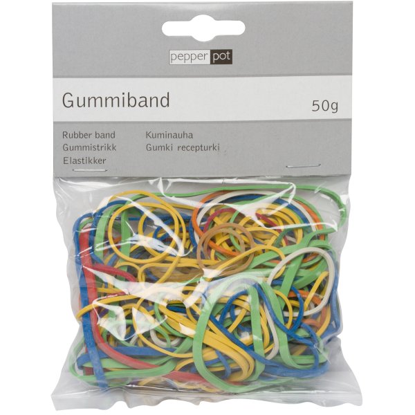 Gummiband sorterade storlekar 50 g Gummiband sorterade storlekar 50 g