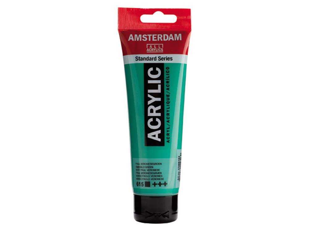 Amsterdam akrylmaling 120 ml - Smaragdgrøn - Akrylfarver, Kunstnerfarver