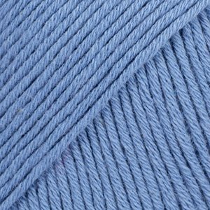DROPS Safran Uni Colour garn - 50 g - Denimblå (06) DROPS Safran Uni Colour garn - 50 g - Denimblå (06)