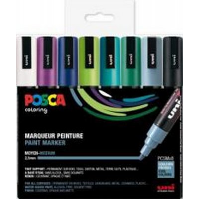 Poscaset PC-5M kolde farver - 8 penne