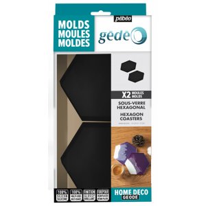 Modellering - Pebeo Gdo - Hexagonal silikonform 2-pack