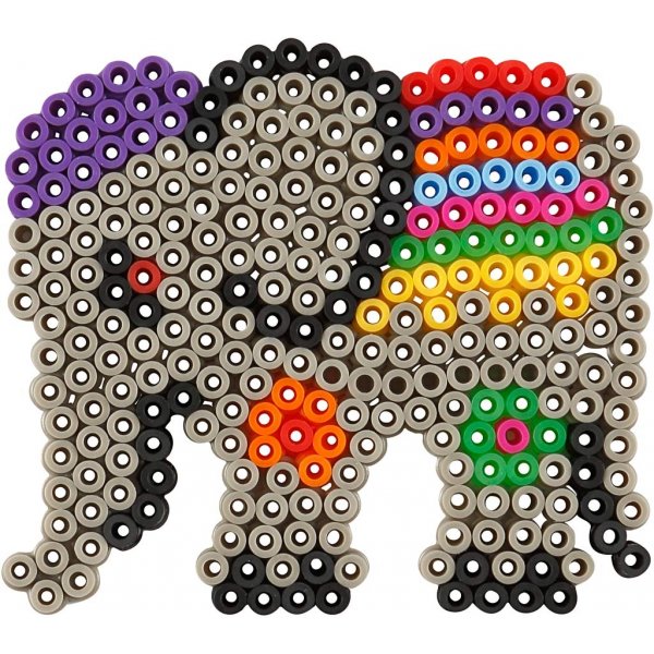 Pärlplattor - anka - elefant - giraff - björn - häst och fisk - 6 st Pärlplattor - anka - elefant - giraff - björn - häst och fisk - 6 st
