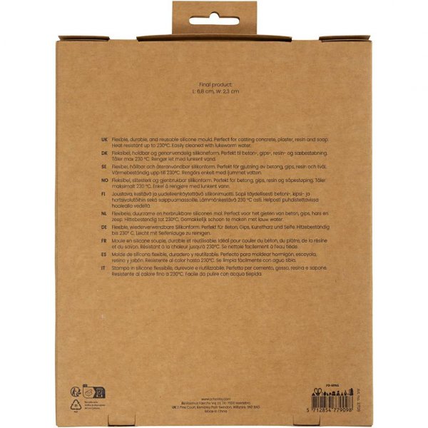 Silikonform - Rund med blommönster Silikonform - Rund med blommönster