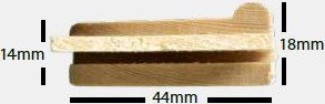 Del till kilram för canvas - 2-pack - 31-45 cm Del till kilram för canvas - 2-pack - 31-45 cm