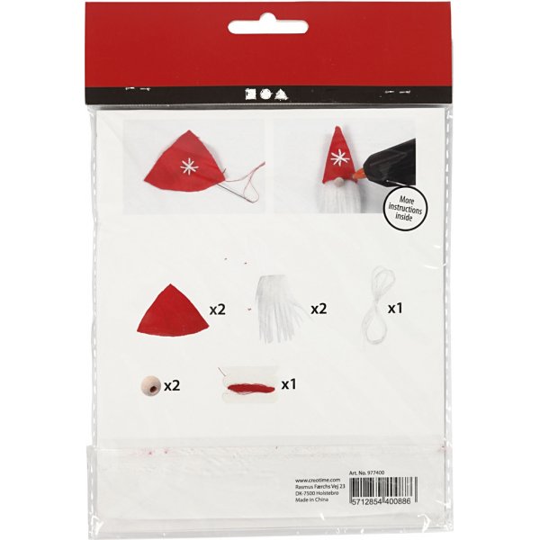 Mini DIY Kit - hängande tomtenissar Mini DIY Kit - hängande tomtenissar