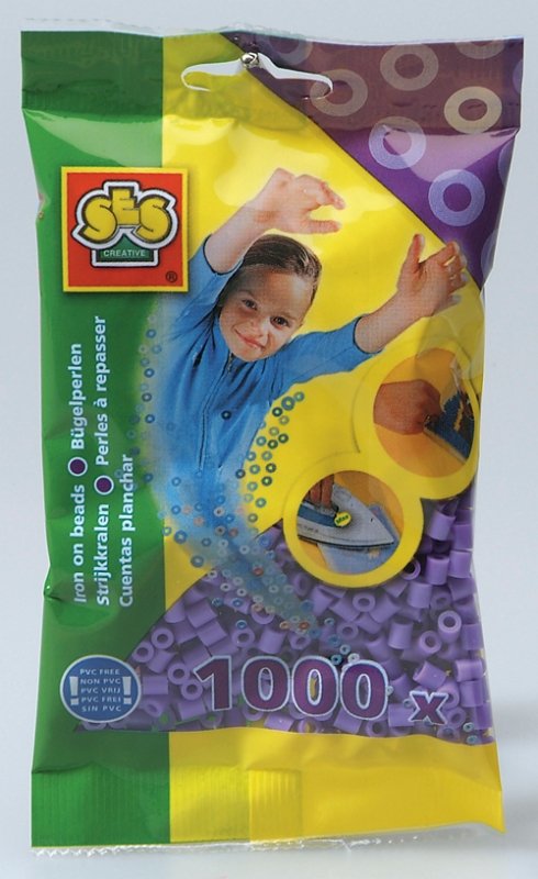 Perler 1000-pak Lilla - Rørperler, Perler & perleplader, Håndværk