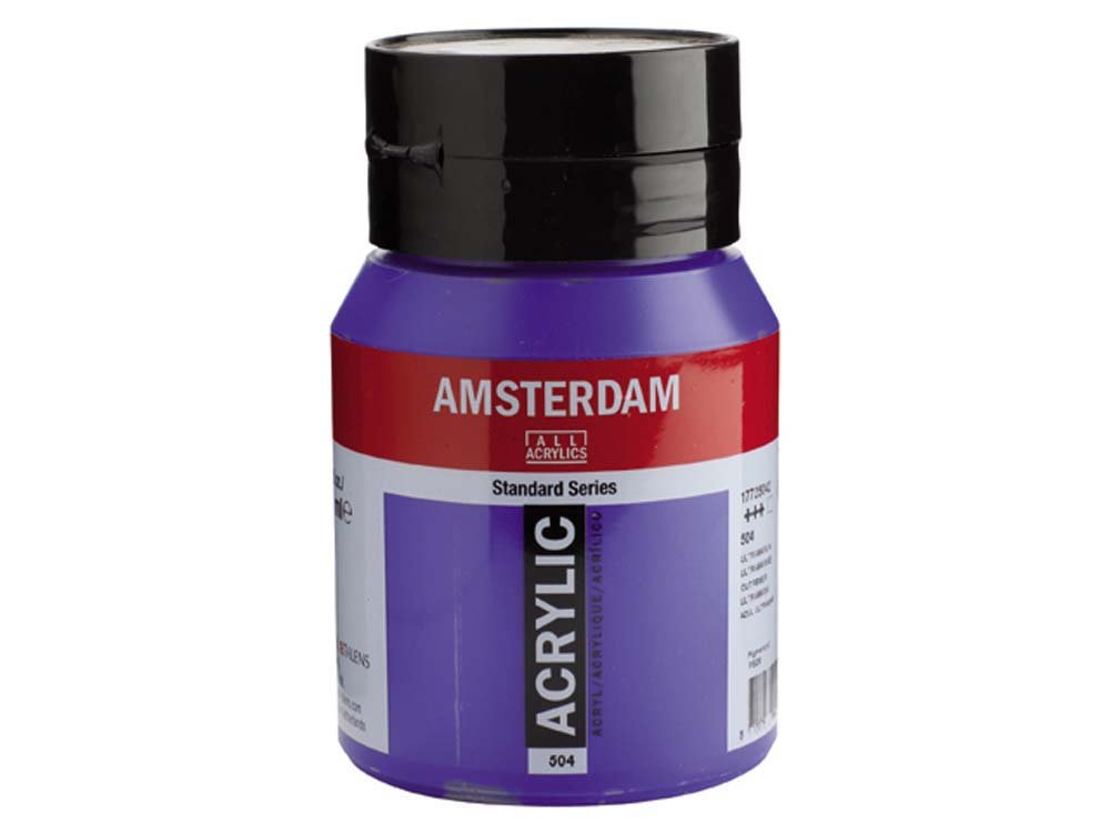 Amsterdam Akrylmaling 500 ml - Ultramarine - Akrylfarver, Kunstnerfarver