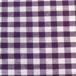 Bomullstyg Gingham Små rutor - Mörklila-Vit - 140 cm - Rutigt bomullstyg, Bomullstyg, Tyger