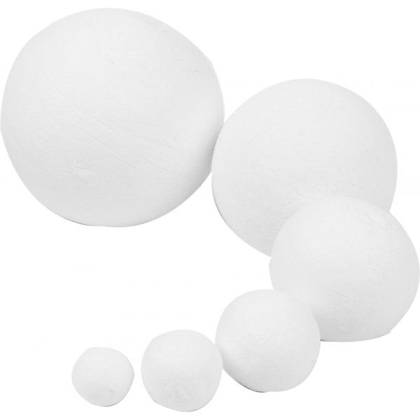 Flirtkulor - vit - olika storlekar - 240 st Flirtkulor - vit - olika storlekar - 240 st