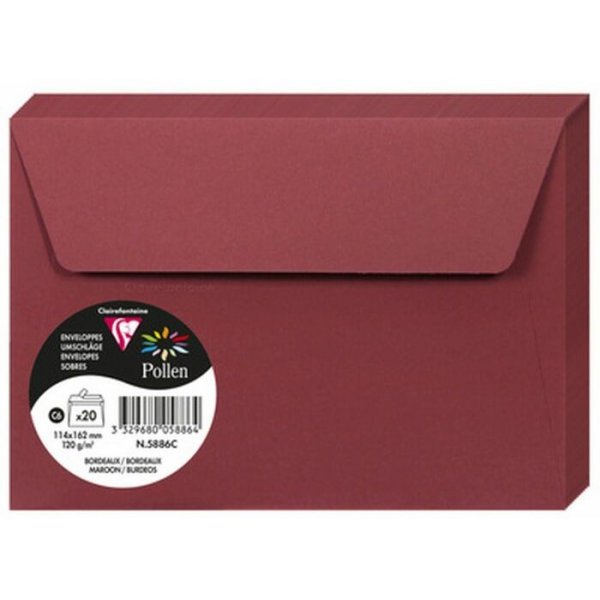 Pollen Kuvert 114x162 - 20-pack - Rdbrun