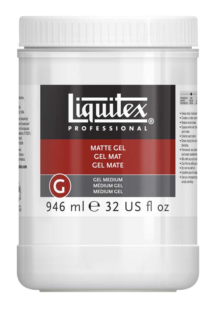 Mat Gel Liquitex 946 ml - Akrylmedier, Malermedium, Fernis og kunstner medier til kunstmaling