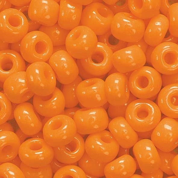 Bohemiska rocaillep�rlor 5 mm, 35 g - orange