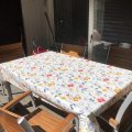 Kundebilde Voksduk sommerfugler og blomster