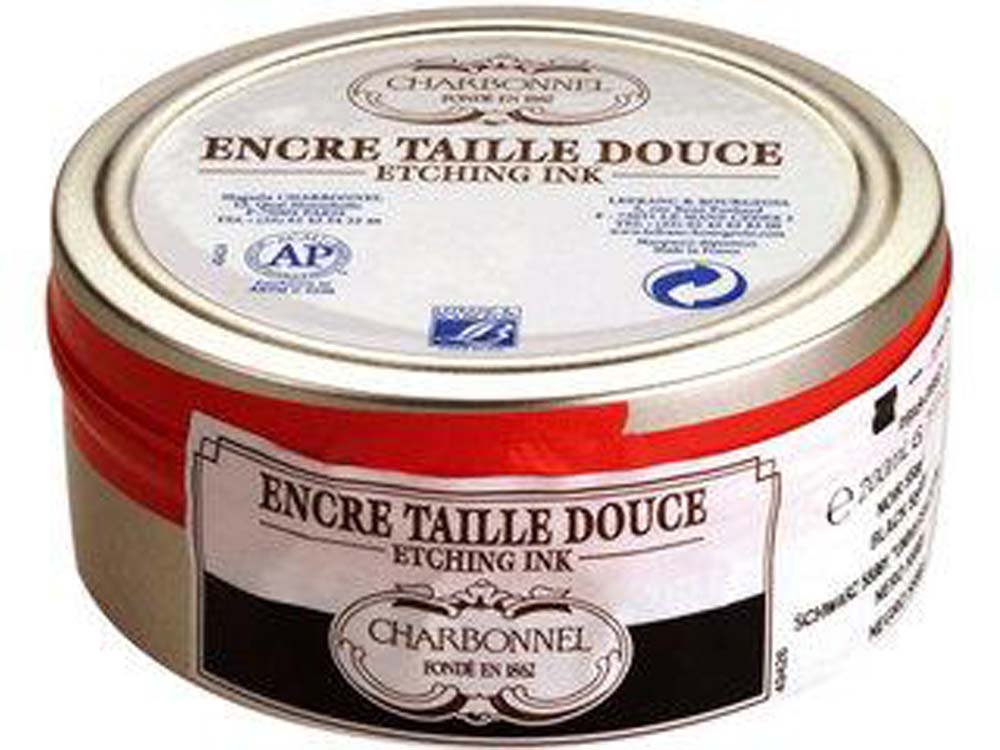 Blæk Intaglio Charbonnel Ink 200 ml - Black Soft S1 - Farve & medium til grafisk tryk, Print & printfarve