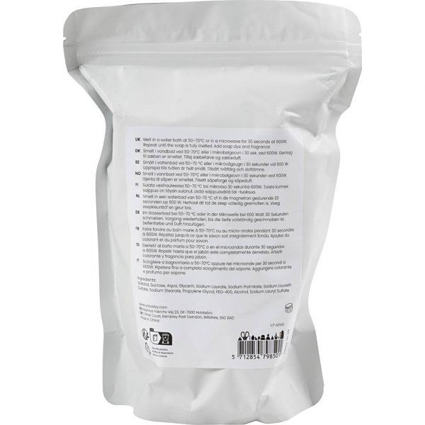 Tvålmassa - klar - 1 kg Tvålmassa - klar - 1 kg