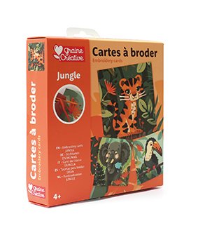 Broderingskort djungel