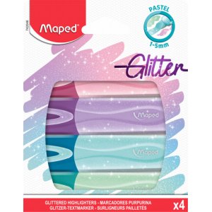 verstrykningspennset - Maped - Glitterpennor Pastell 4-pack