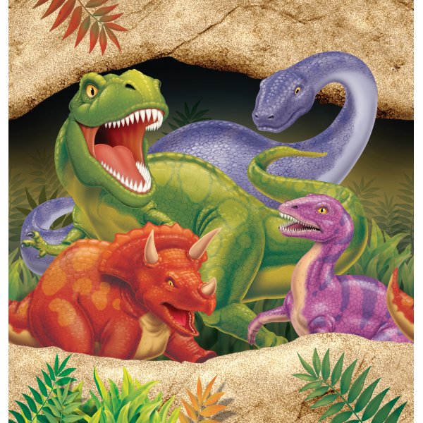 Bordsduk i plast till festen med dinosauriemotiv