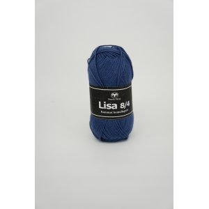 Svarta Fåret Lisa 8/4 garn 50g - Mörk jeansblå (68) Svarta Fåret Lisa 8/4 garn 50g - Mörk jeansblå (68)