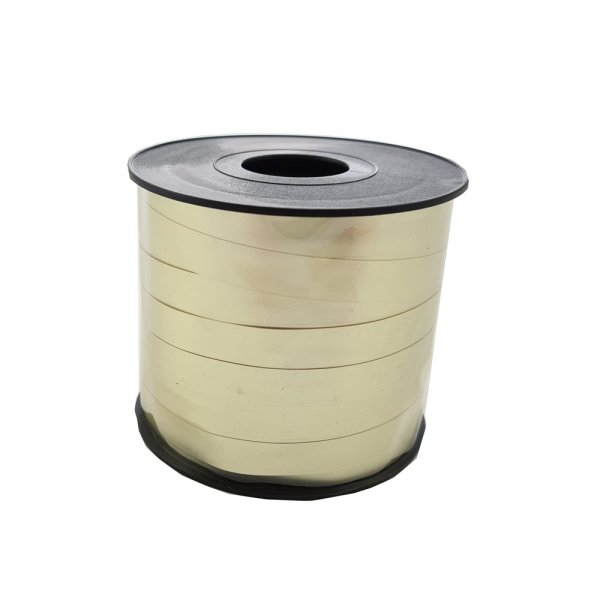 Presentsnöre - Guld metallic - Matt - 10 mm x 50 m Presentsnöre - Guld metallic - Matt - 10 mm x 50 m
