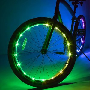 LED cykelbelysning hjul 213 cm flerf�rgad - batteridriven