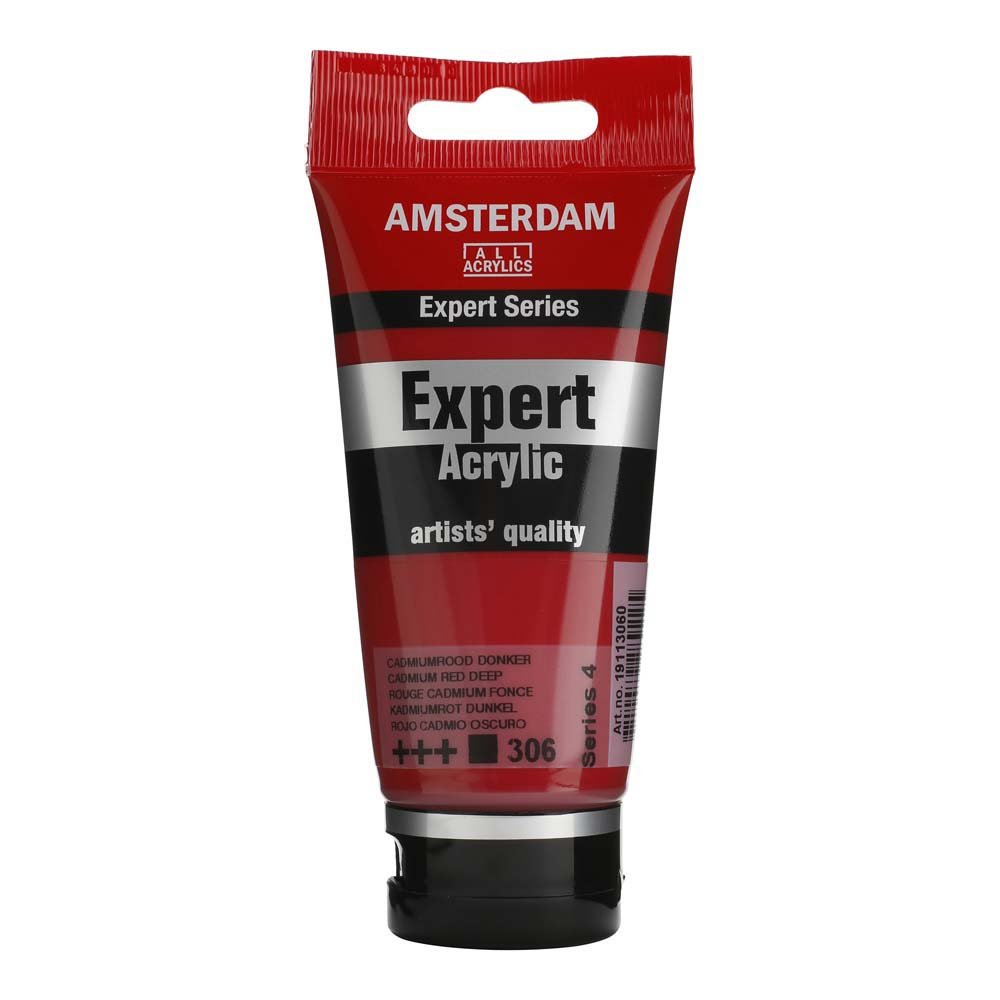 Amsterdam Acrylic Expert - 75 ml Cadmium Red Deep - Akrylfarver, Kunstnerfarver