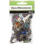 Rhinestones - mixade frger - 6+10+12 mm - 252 st